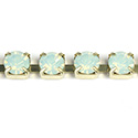 Preciosa MAXIMA Crystal Rhinestone Cup Chain - SS19 CHRYSOLITE OPAL-RAW