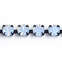 Preciosa MAXIMA Crystal Rhinestone Cup Chain - SS19 LT SAPPHIRE OPAL-BLACK