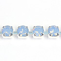 Preciosa MAXIMA Crystal Rhinestone Cup Chain - SS19 LT SAPPHIRE OPAL-SILVER