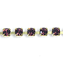 Preciosa MAXIMA Crystal Rhinestone Cup Chain - PP24 (SS12) AMETHYST-RAW