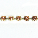 Preciosa MAXIMA Crystal Rhinestone Cup Chain - PP24 (SS12) APRICOT-RAW