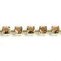 Preciosa MAXIMA Crystal Rhinestone Cup Chain - PP24 (SS12) CAPRI GOLD-RAW