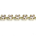 Preciosa MAXIMA Crystal Rhinestone Cup Chain - PP24 (SS12) GOLD QUARTZ-RAW
