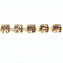 Preciosa MAXIMA Crystal Rhinestone Cup Chain - PP24 (SS12) LT COL TOPAZ-RAW