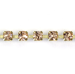 Preciosa MAXIMA Crystal Rhinestone Cup Chain - PP24 (SS12) LT PEACH-RAW