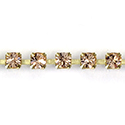 Preciosa MAXIMA Crystal Rhinestone Cup Chain - PP24 (SS12) LT PEACH-RAW