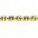 Preciosa MAXIMA Crystal Rhinestone Cup Chain - PP24 (SS12) LT TOPAZ-RAW