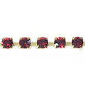 Preciosa MAXIMA Crystal Rhinestone Cup Chain - PP24 (SS12) RUBY-RAW