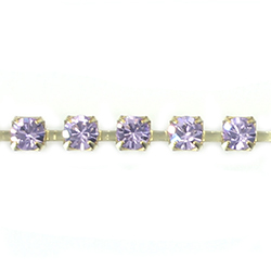 Preciosa MAXIMA Crystal Rhinestone Cup Chain - PP24 (SS12) VIOLET-RAW