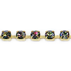 Preciosa MAXIMA Crystal Rhinestone Cup Chain - PP24 (SS12) VITRAIL MEDIUM-RAW