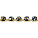 Preciosa MAXIMA Crystal Rhinestone Cup Chain - PP24 (SS12) VITRAIL MEDIUM-RAW