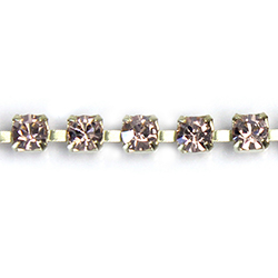 Preciosa MAXIMA Crystal Rhinestone Cup Chain - PP24 (SS12) VINTAGE ROSE-RAW