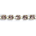 Preciosa MAXIMA Crystal Rhinestone Cup Chain - PP24 (SS12) VINTAGE ROSE-RAW