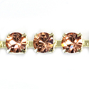 Preciosa MAXIMA Crystal Rhinestone Cup Chain - SS29 APRICOT-RAW