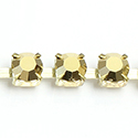 Preciosa MAXIMA Crystal Rhinestone Cup Chain - SS29 AURUM-RAW