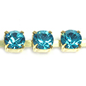 Preciosa MAXIMA Crystal Rhinestone Cup Chain - SS29 BLUE ZIRCON-RAW