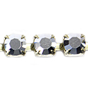 Preciosa MAXIMA Crystal Rhinestone Cup Chain - SS29 CAL/SILVER-RAW