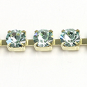 Preciosa MAXIMA Crystal Rhinestone Cup Chain - SS29 CHRYSOLITE-RAW