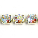 Preciosa MAXIMA Crystal Rhinestone Cup Chain - SS29 CRYSTAL AB-RAW