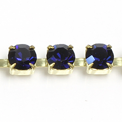 Preciosa MAXIMA Crystal Rhinestone Cup Chain - SS29 DARK INDIGO (Purple Velvet)-RAW
