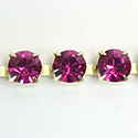 Preciosa MAXIMA Crystal Rhinestone Cup Chain - SS29 FUCHSIA-RAW