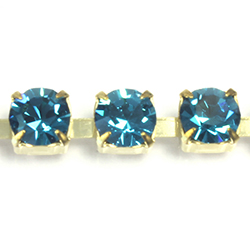 Preciosa MAXIMA Crystal Rhinestone Cup Chain - SS29 INDICOLITE-RAW