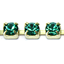 Preciosa MAXIMA Crystal Rhinestone Cup Chain - SS29 MINT-RAW