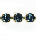 Preciosa MAXIMA Crystal Rhinestone Cup Chain - SS29 MONTANA-RAW