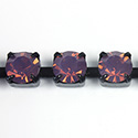 Preciosa MAXIMA Crystal Rhinestone Cup Chain - SS29 AMETHYST OPAL-BLACK