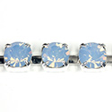 Preciosa MAXIMA Crystal Rhinestone Cup Chain - SS29 LT SAPPHIRE OPAL-SILVER