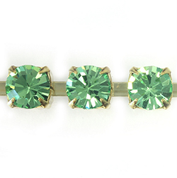 Preciosa MAXIMA Crystal Rhinestone Cup Chain - SS29 PERIDOT-RAW