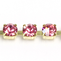 Preciosa MAXIMA Crystal Rhinestone Cup Chain - SS29 ROSE-RAW