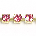 Preciosa MAXIMA Crystal Rhinestone Cup Chain - SS29 ROSE-RAW