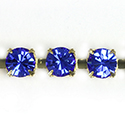 Preciosa MAXIMA Crystal Rhinestone Cup Chain - SS29 SAPPHIRE-RAW