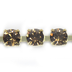Preciosa MAXIMA Crystal Rhinestone Cup Chain - SS29 SMOKE TOPAZ-RAW