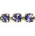 Preciosa MAXIMA Crystal Rhinestone Cup Chain - SS29 TANZANITE-RAW