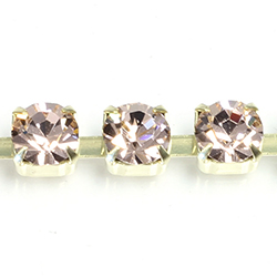 Preciosa MAXIMA Crystal Rhinestone Cup Chain - SS29 VINTAGE ROSE-RAW