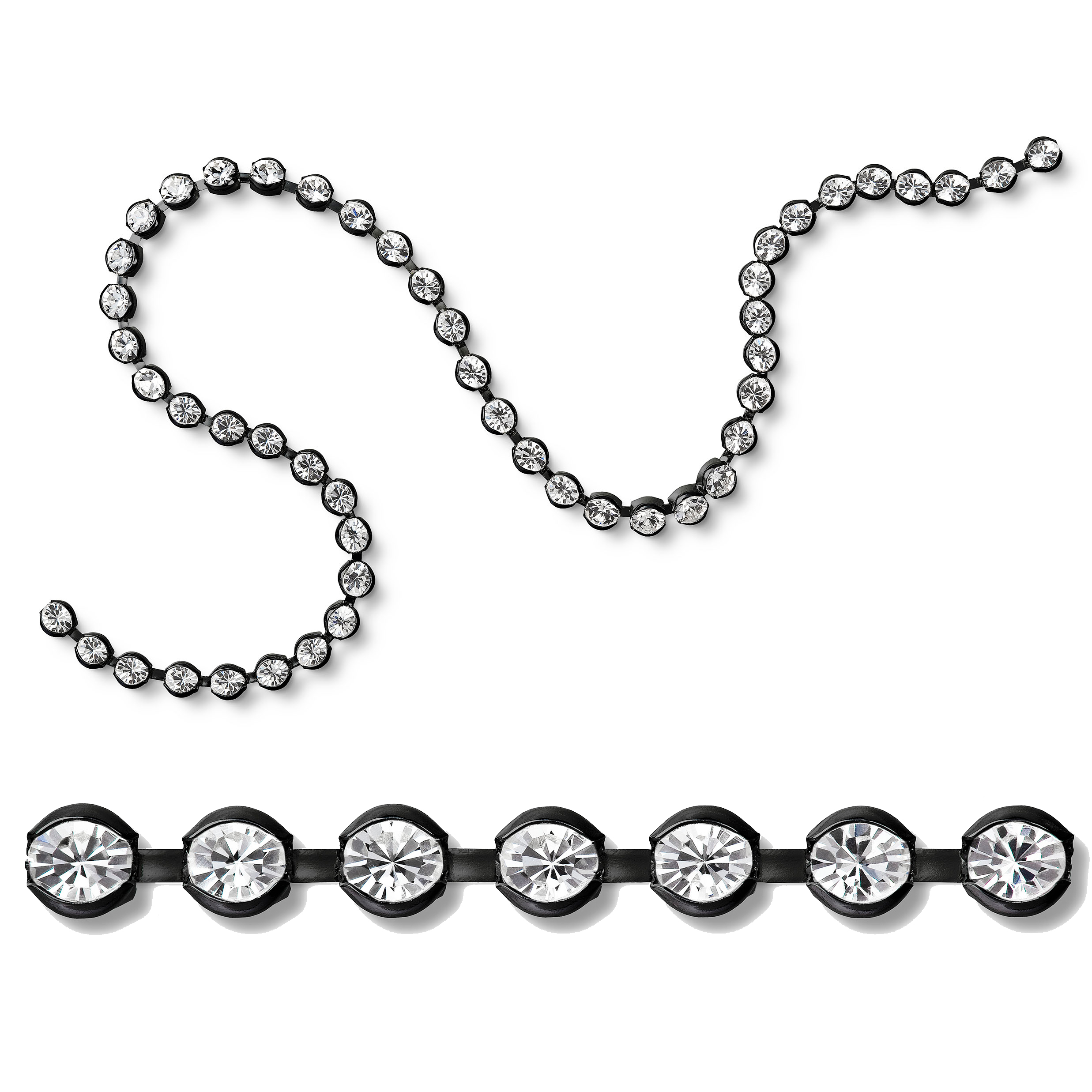 Preciosa Black Bezelchain with Chaton MAXIMA