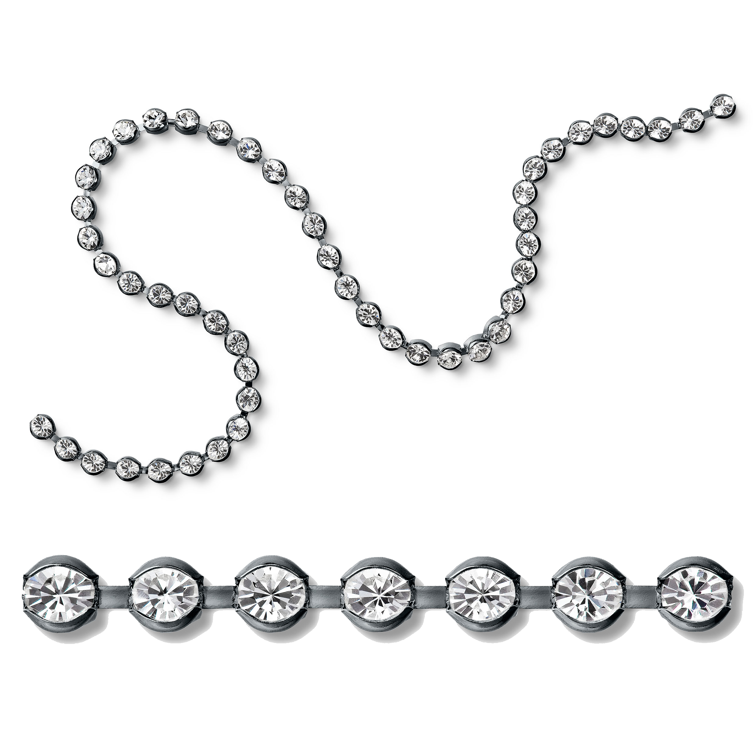 Preciosa Ruthenium Bezelchain with Chaton MAXIMA