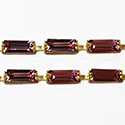 Preciosa Rhinestone Chain Fancy Shape Baguette 07x3MM LIGHT AMETHYST-RAW
