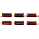Preciosa Rhinestone Chain Fancy Shape Baguette 07x3MM SIAM-RAW