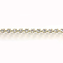 Preciosa MAXIMA Crystal Rhinestone Cup Chain - PP10 (SS4.5) CRYSTAL-GOLD