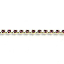 Preciosa MAXIMA Crystal Rhinestone Cup Chain - PP10 (SS4.5) AMETHYST-RAW