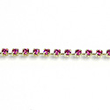 Preciosa MAXIMA Crystal Rhinestone Cup Chain - PP10 (SS4.5) FUCHSIA-RAW