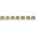 Preciosa MAXIMA Crystal Rhinestone Cup Chain - PP14 (SS6.5) ACID YELLOW-RAW
