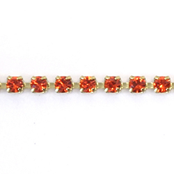 Preciosa MAXIMA Crystal Rhinestone Cup Chain - PP14 (SS6.5) HYACINTH-RAW