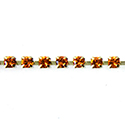 Preciosa MAXIMA Crystal Rhinestone Cup Chain - PP14 (SS6.5) SUN-RAW