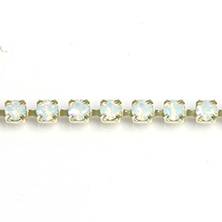 Preciosa MAXIMA Crystal Rhinestone Cup Chain - PP14 (SS6.5) WHITE OPAL-RAW