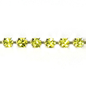 Preciosa MAXIMA Crystal Rhinestone Cup Chain - PP18 (SS8.5) CITRINE-RAW