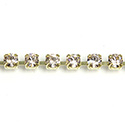 Preciosa MAXIMA Crystal Rhinestone Cup Chain - PP18 (SS8.5) GOLD QUARTZ-RAW